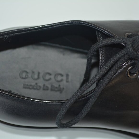 NIB GUCCI GOODYEAR SELLA LUX LEATHER LACE UP SHOES - Picture 11 of 12